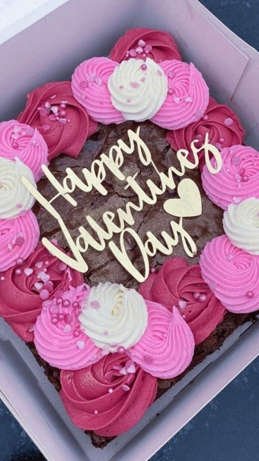 Valentine’s Brownie Cakes