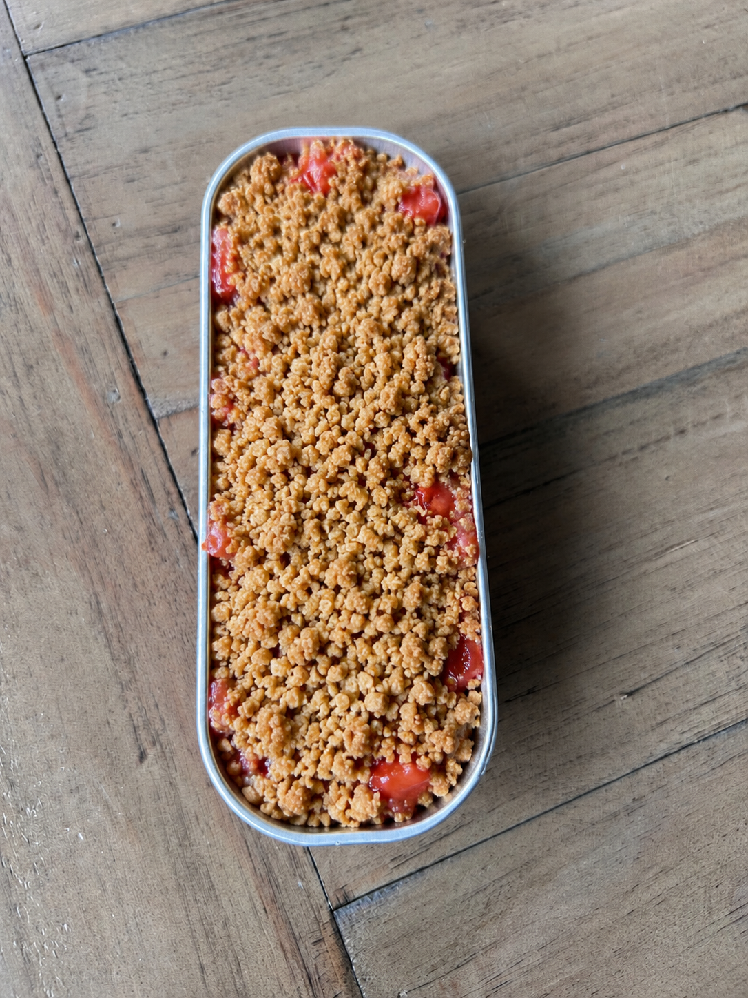 Single-Serve Rhubarb Crisp